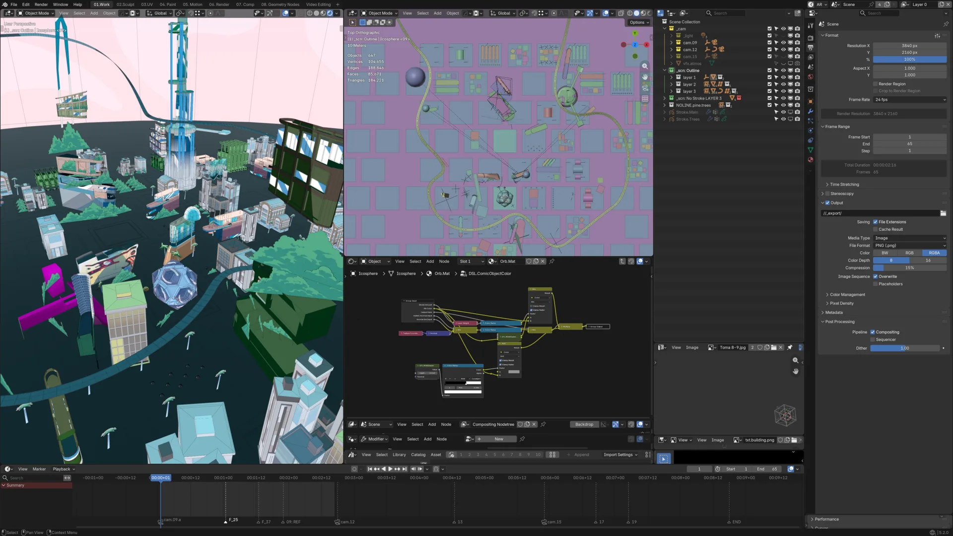 2Veinte — proceso Blender 01